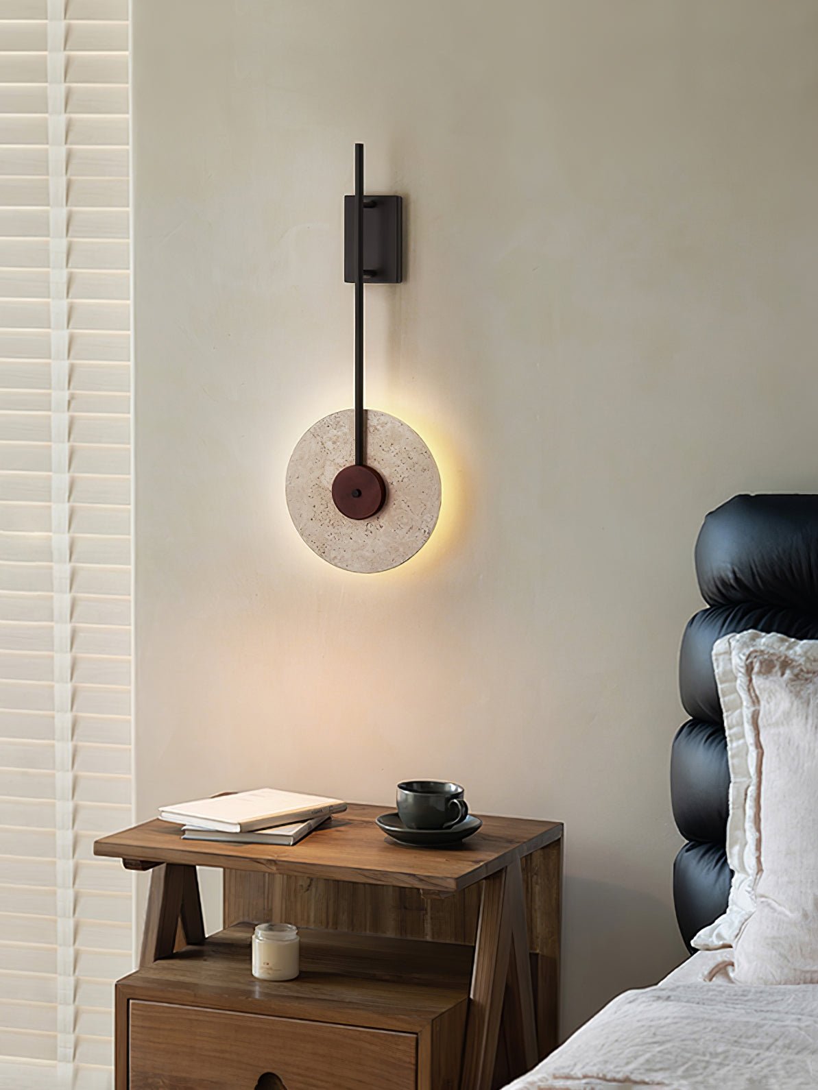 Elysia Travertine Wall Light