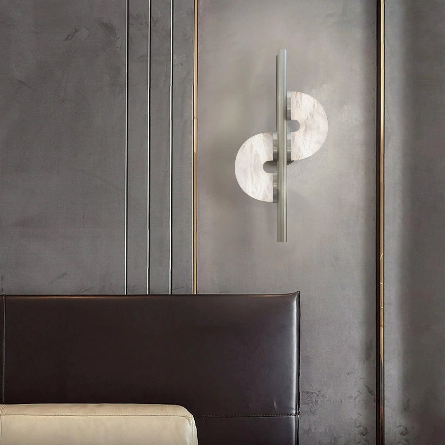 Liraven Dual Disc Alabaster Wall Light