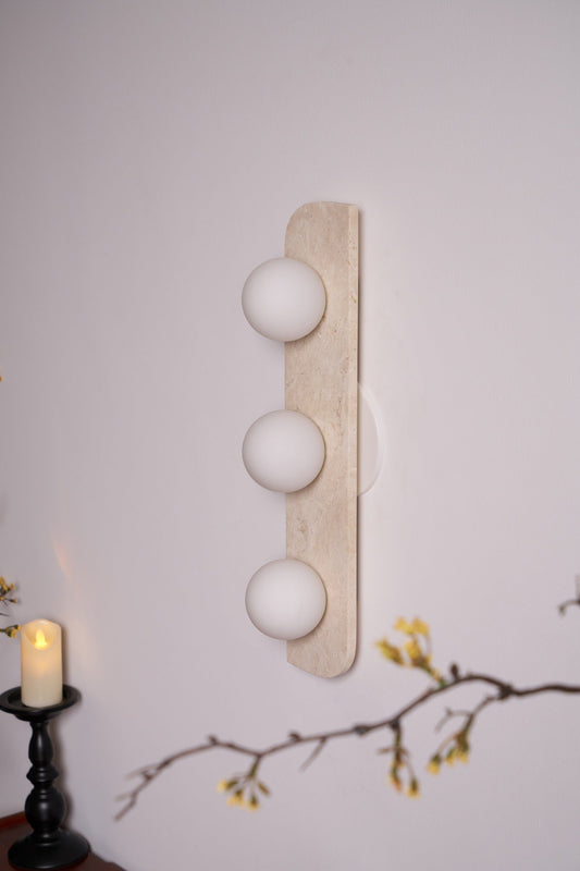 Alsilis Minimalist Travertine Wall Light