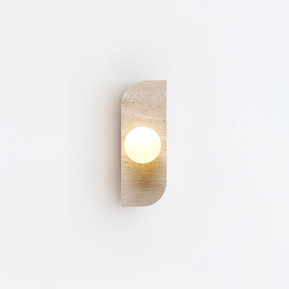 Alsilis Minimalist Travertine Wall Light
