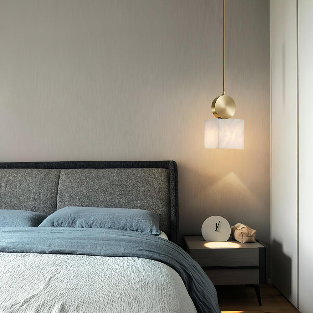 Lyrindis Cylinder Alabaster Pendant Light