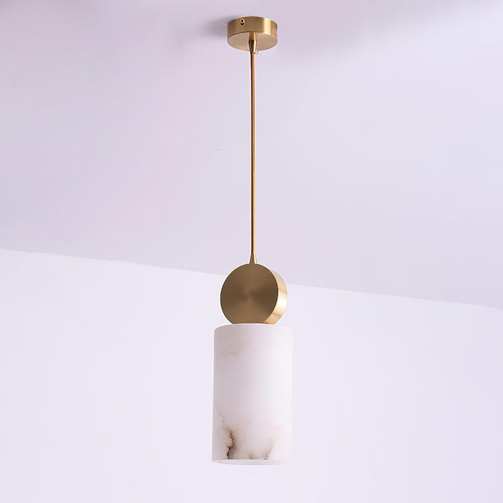 Lyrindis Cylinder Alabaster Pendant Light
