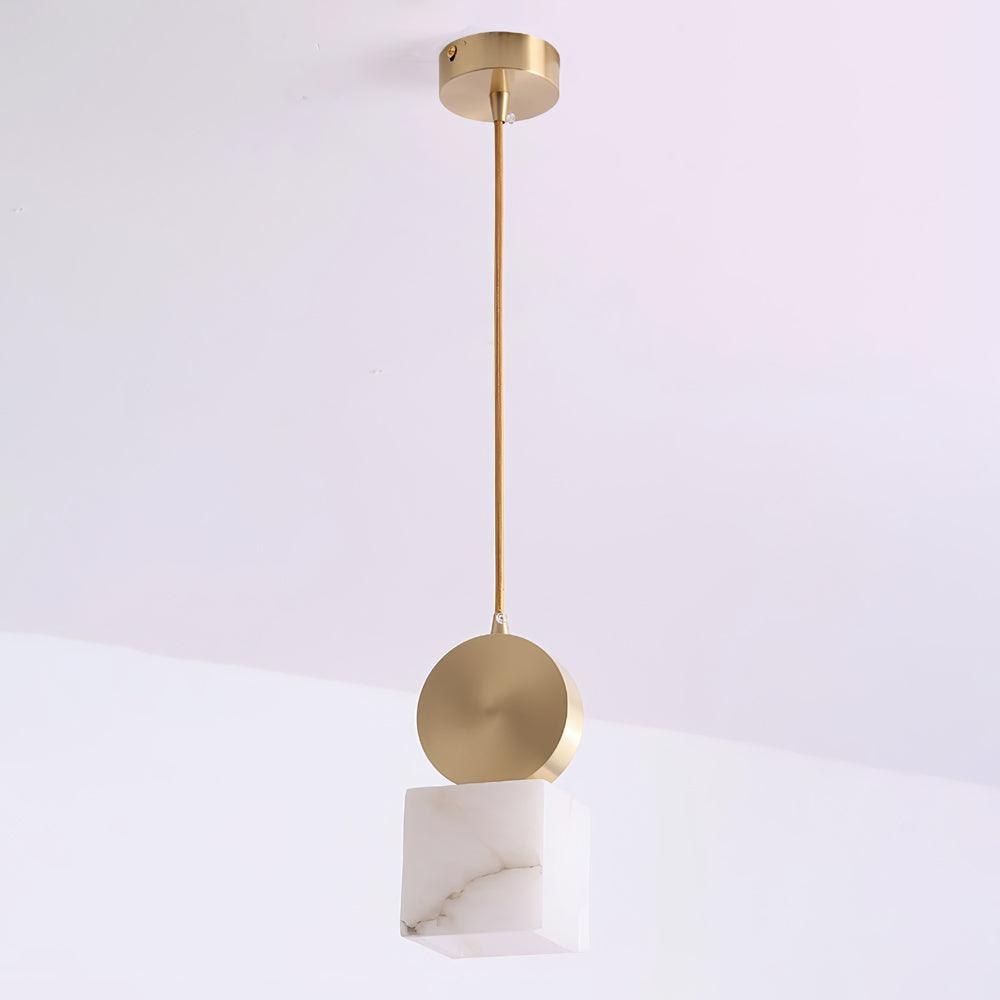 Lyrindis Cylinder Alabaster Pendant Light