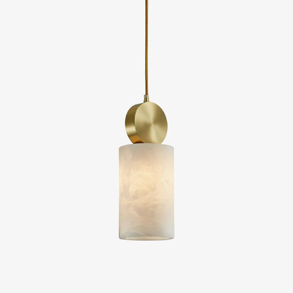 Lyrindis Cylinder Alabaster Pendant Light