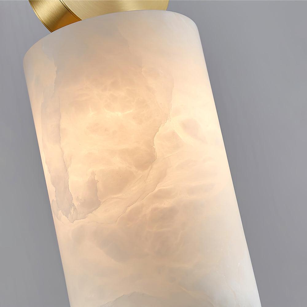 Lyrindis Cylinder Alabaster Pendant Light
