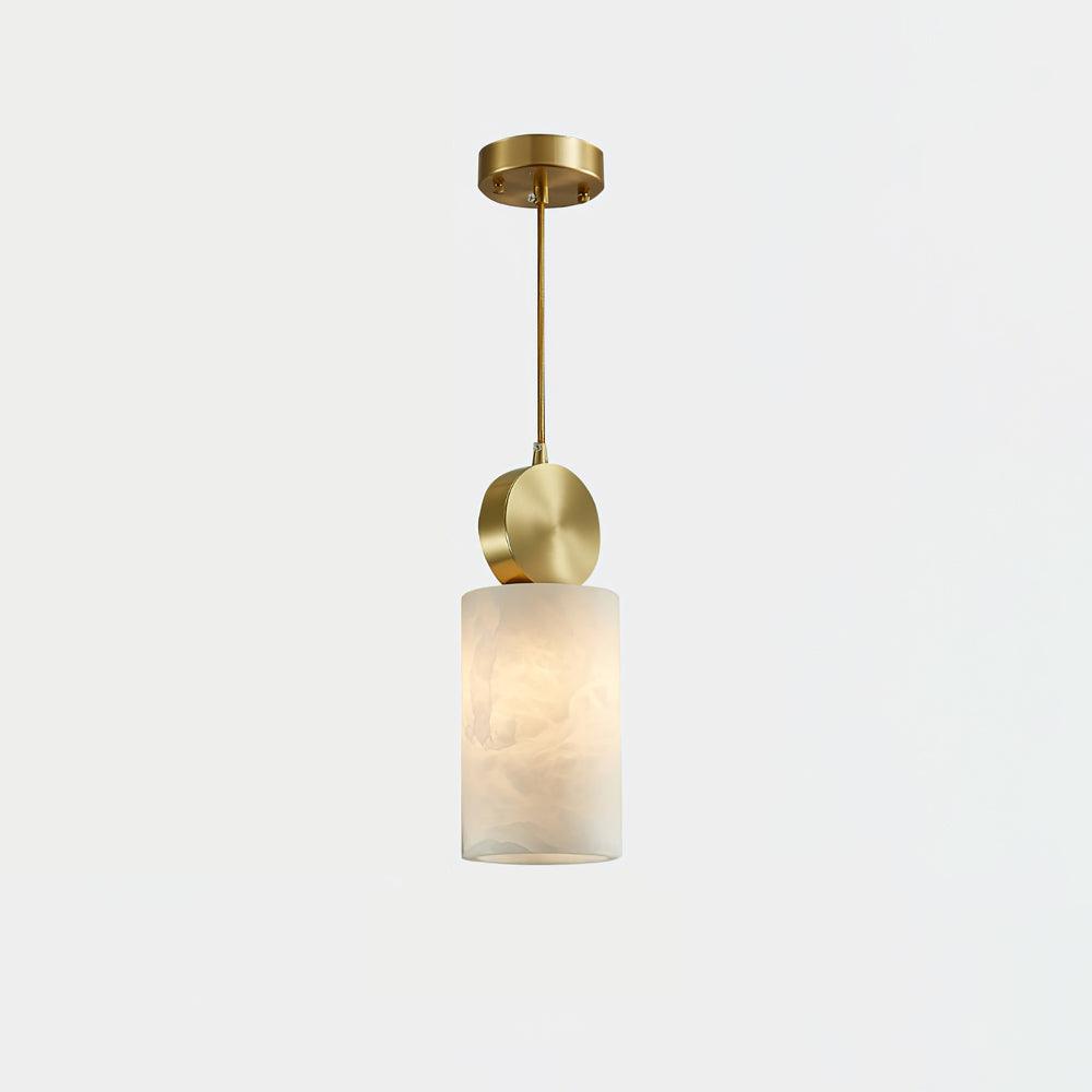 Lyrindis Cylinder Alabaster Pendant Light