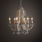 Lustra Pendant Lamp Candle Holder Crystal Beads