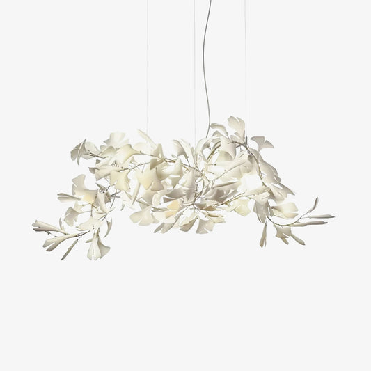 Olivia Ceramic Gingko Leaf Chandelier Organic Curves