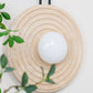 Isoror Spiral-ring Travertine Wall Light