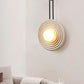 Isoror Spiral-ring Travertine Wall Light