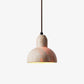 Vaelior Dome Shade Travertine Pendant Light