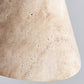 Vaelior Dome Shade Travertine Pendant Light