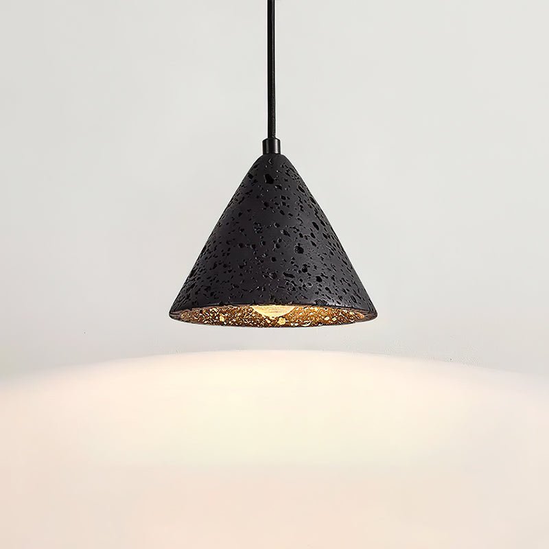 Vaelior Dome Shade Travertine Pendant Light