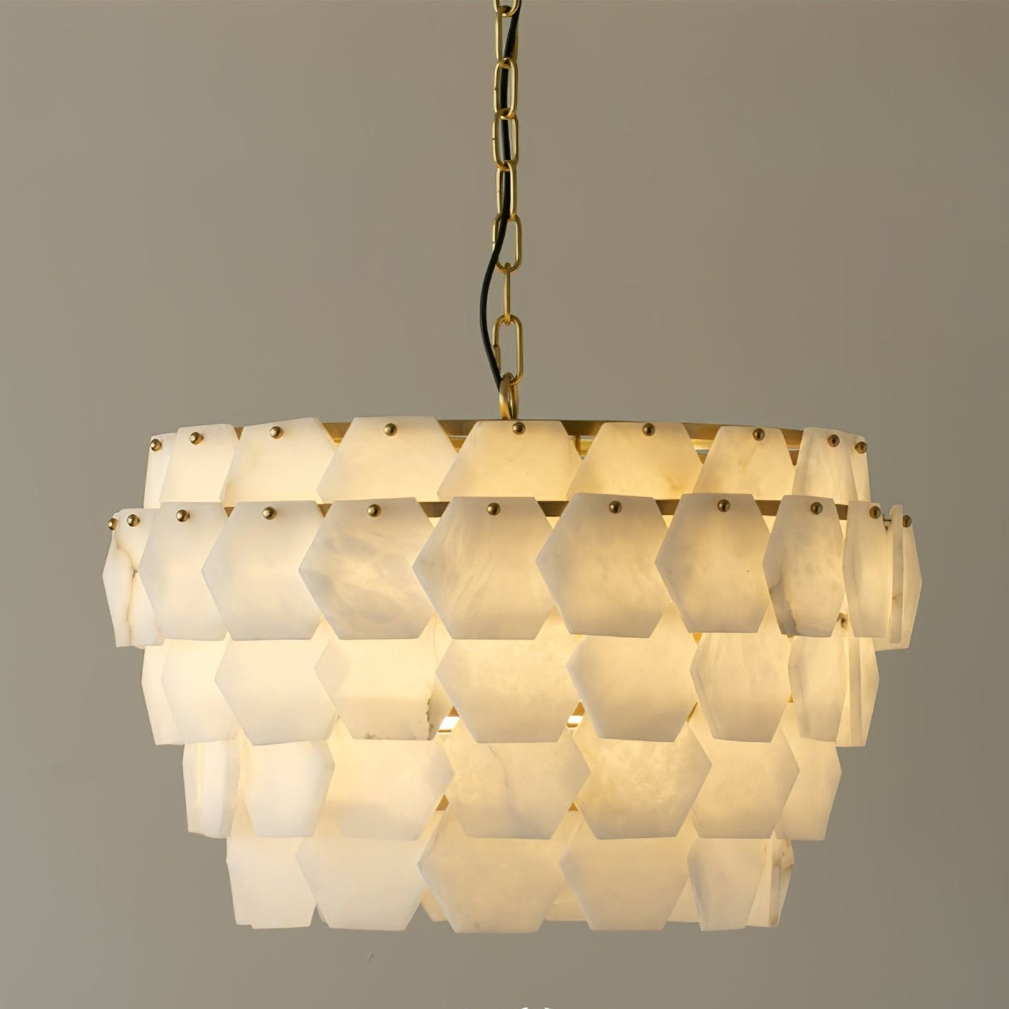 Evenaris Honeycomb Alabaster Chandelier