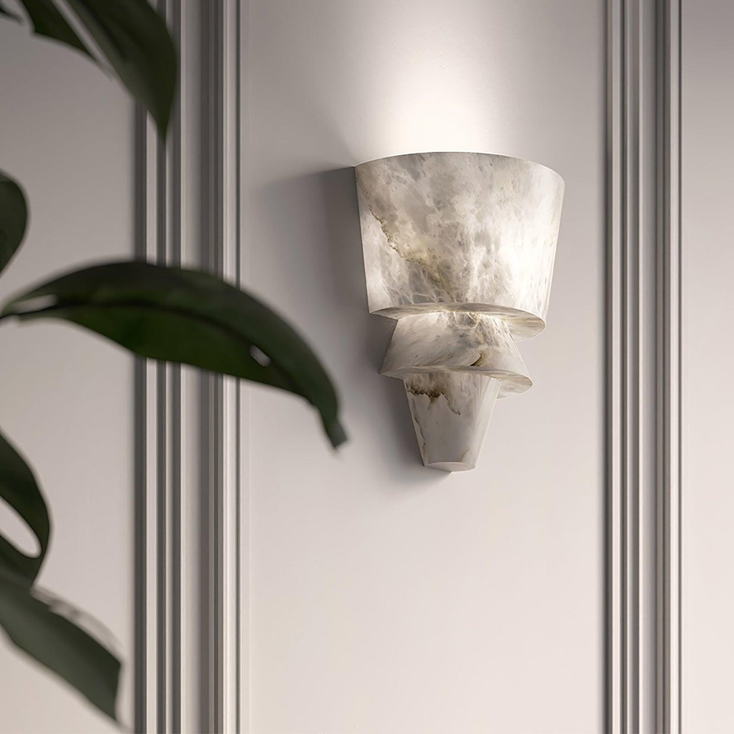 Vyloren Tiered Alabaster Wall Light