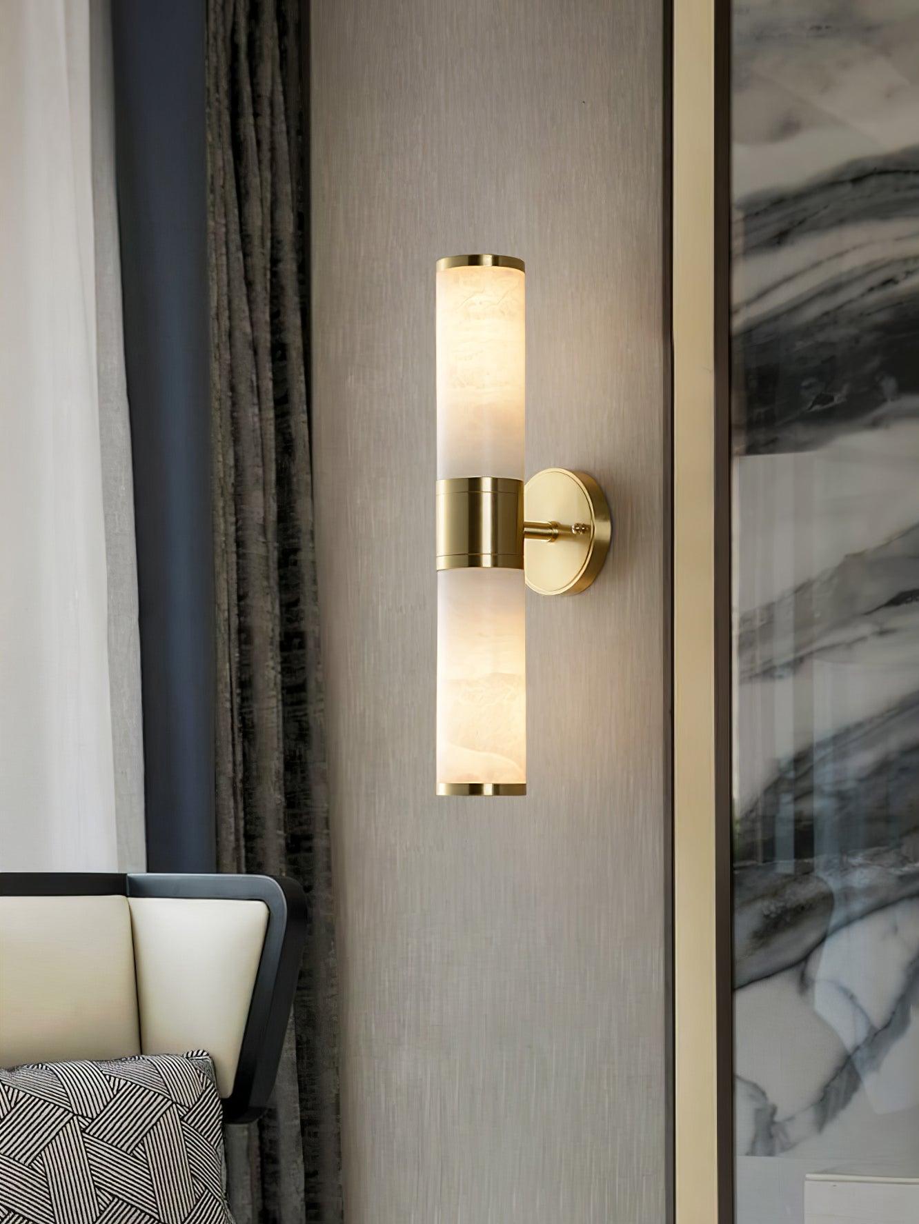 Kaia Minimalist Alabaster Wall Lamp