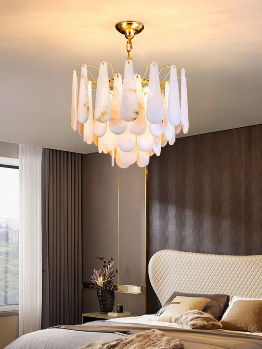 Ucararae Teardrop Alabaster Chandelier