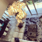 Olivia Ceramic Gingko Leaf Chandelier Organic Curves