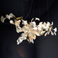 Olivia Ceramic Gingko Leaf Chandelier Organic Curves