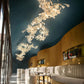 Olivia Ceramic Gingko Leaf Chandelier Organic Curves