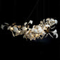Olivia Ceramic Gingko Leaf Chandelier Organic Curves