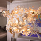 Olivia Ceramic Gingko Leaf Chandelier Organic Curves