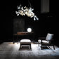Olivia Ceramic Gingko Leaf Chandelier Organic Curves