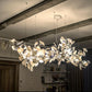 Olivia Ceramic Gingko Leaf Chandelier Organic Curves
