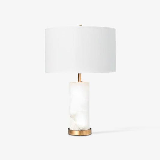 Zosilis Cylindrical Alabaster Table Lamp