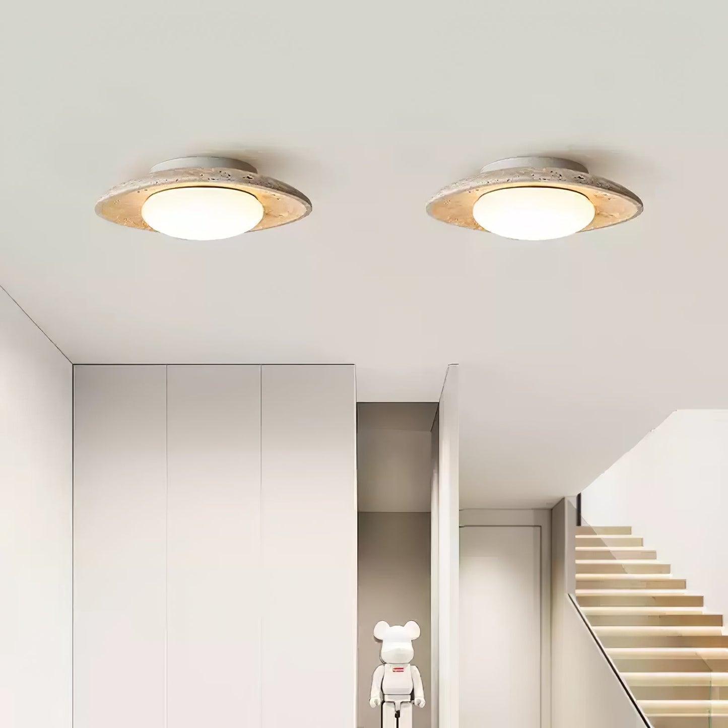 Lena Travertine Ceiling Light