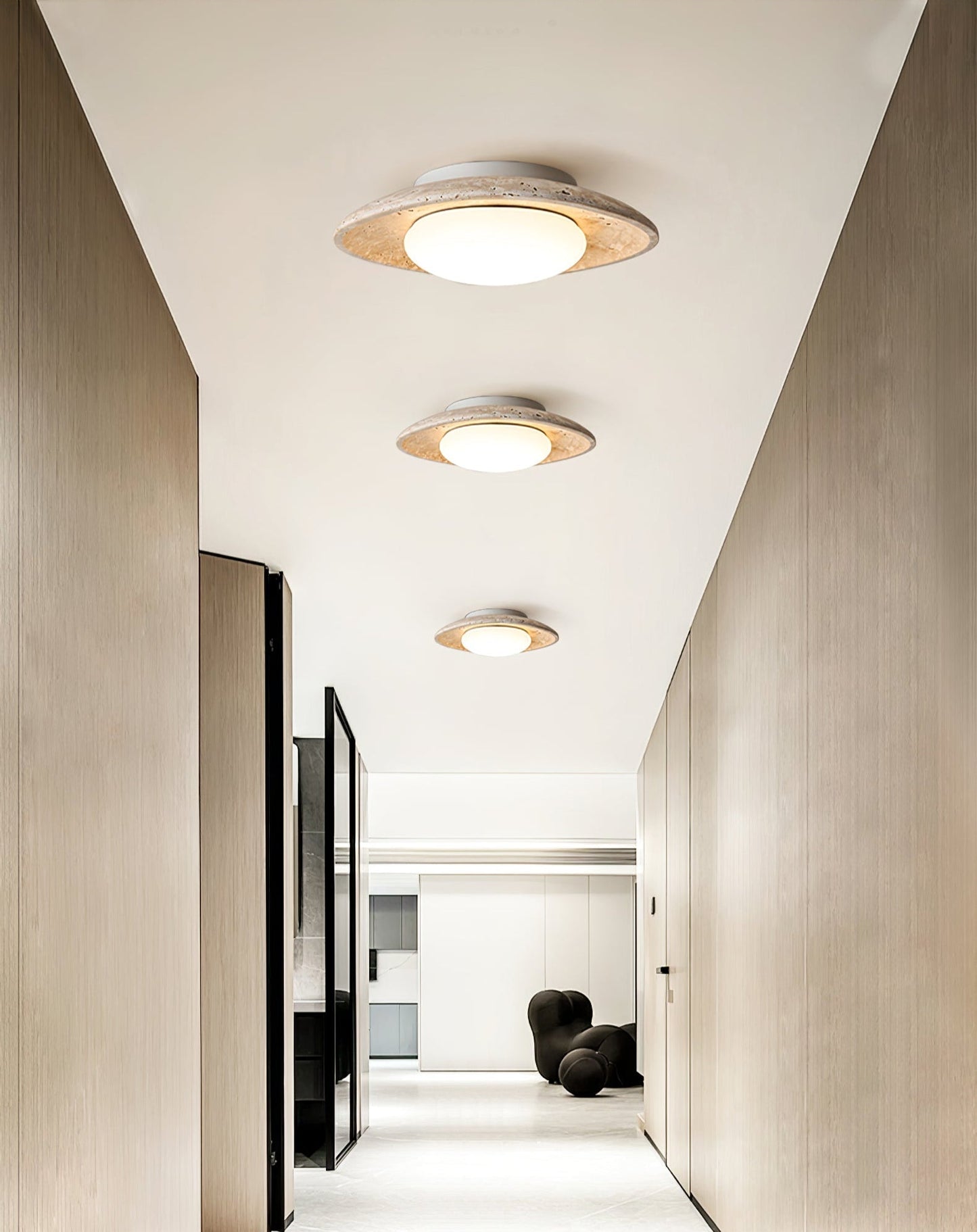 Lena Travertine Ceiling Light