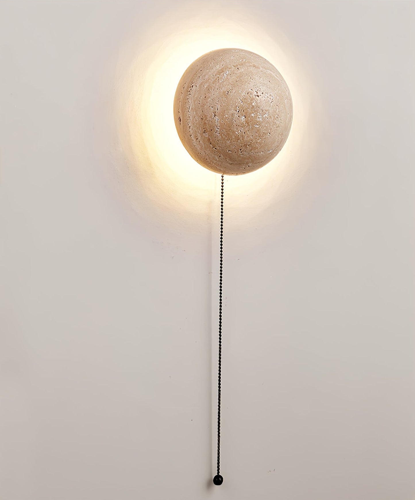 Nyvarion Minimalist Travertine Wall Light