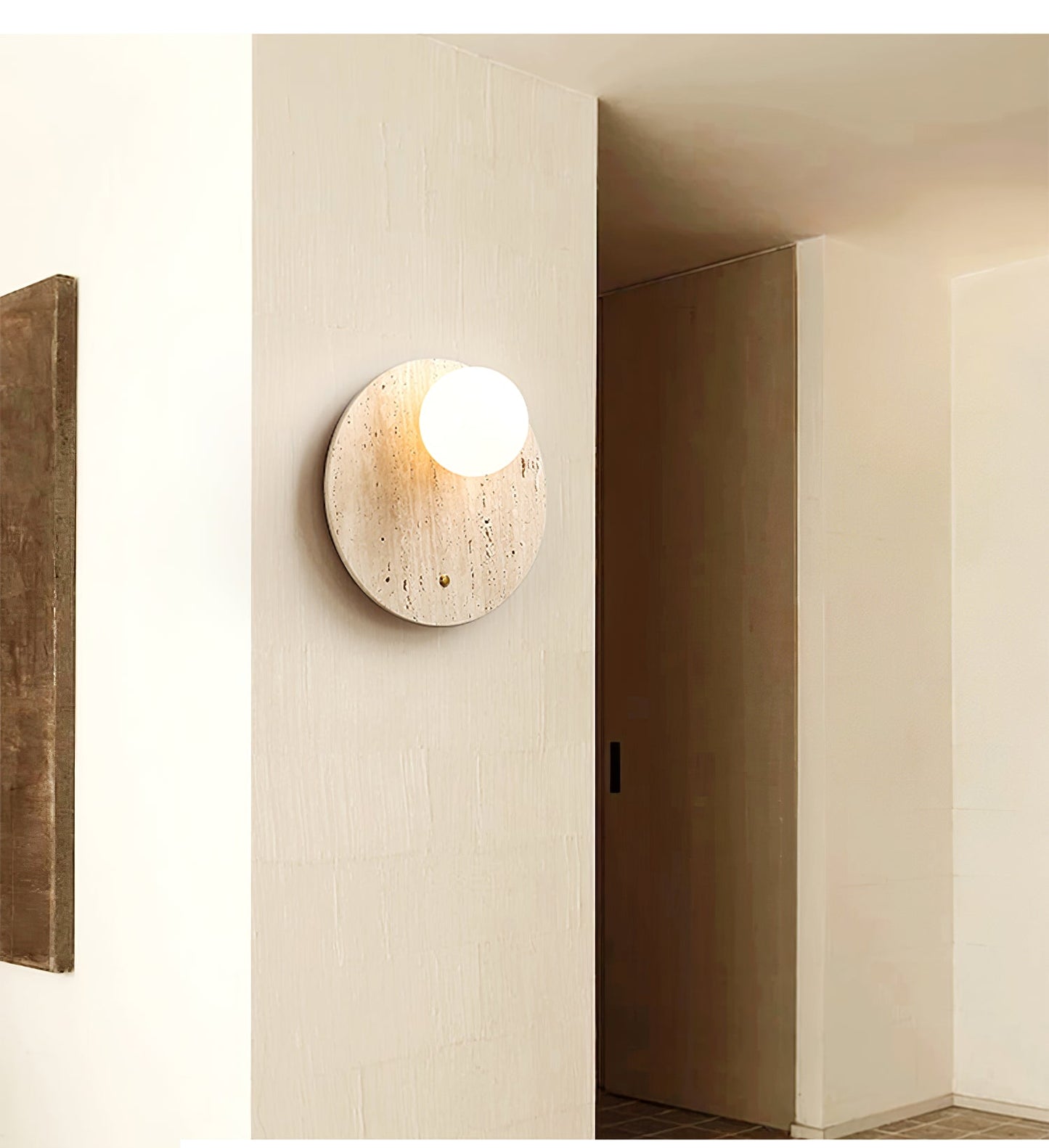 Syloryra Minimalist Travertine Wall Light