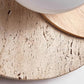 Zelirir Dual-disc Travertine Wall Light