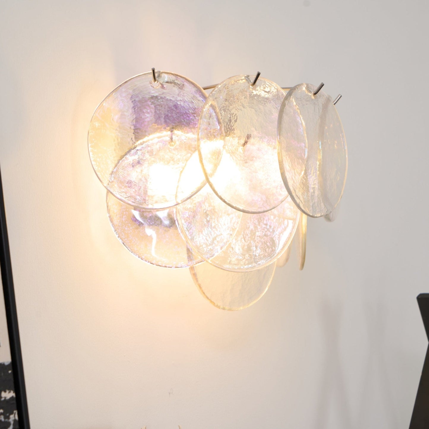 Aurora Wall Lamp Murano Glass Round Artistic
