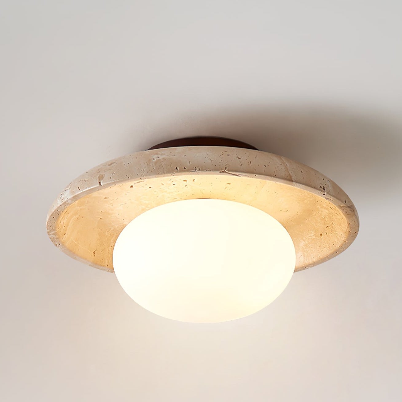 Cataliel Minimalist Travertine Ceiling Light