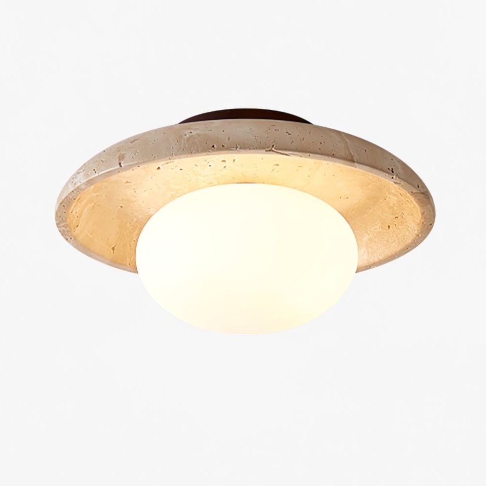 Cataliel Minimalist Travertine Ceiling Light
