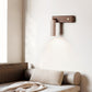 Ornoria Cylindrical Travertine Wall Light Spotlight