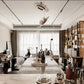 Imirila Disc Shaped Glass Alabaster Pendant Light