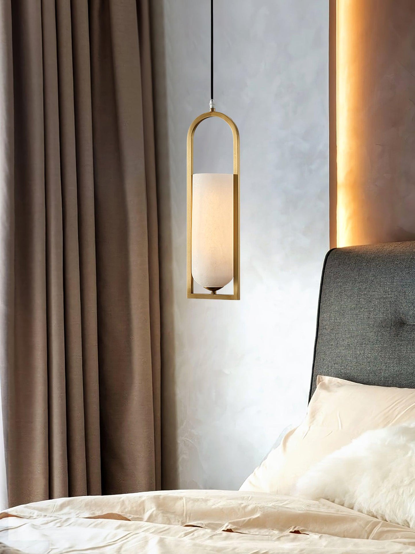 Aethyn Arch Alabaster Pendant Light