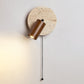 Evzoryra Disc Swing Travertine Wall Light