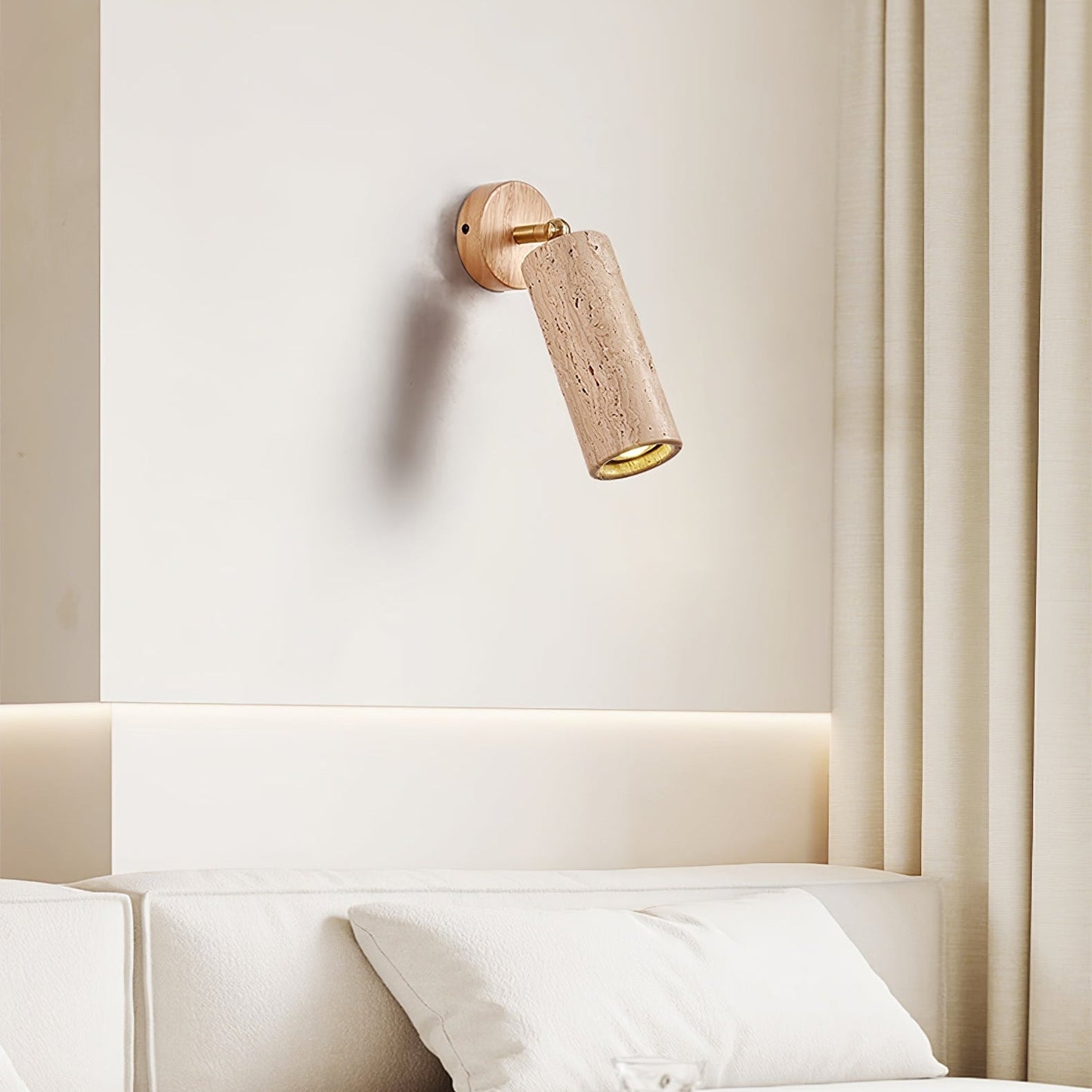 Erzorus Minimalist Travertine Wall Light