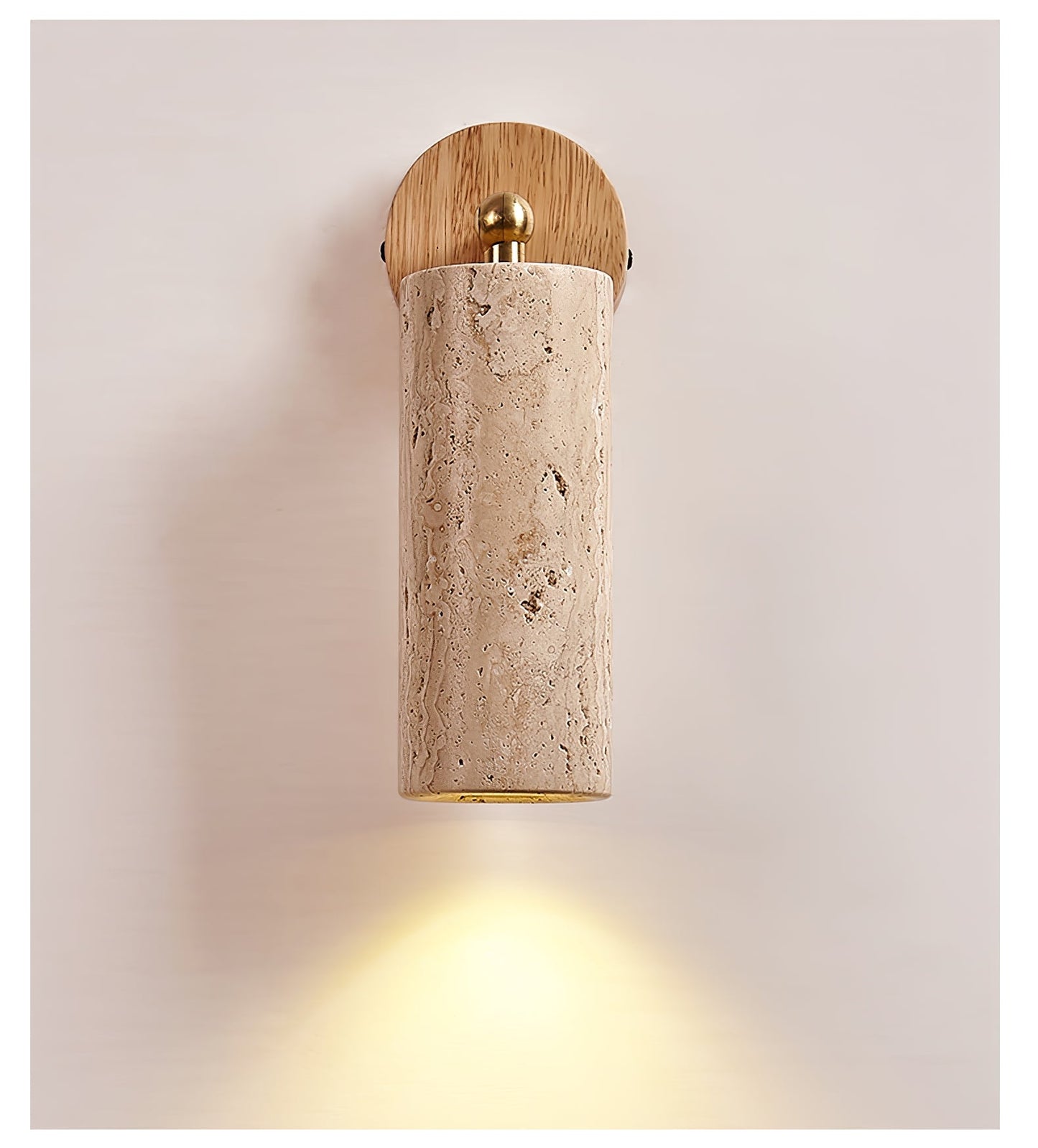 Erzorus Minimalist Travertine Wall Light