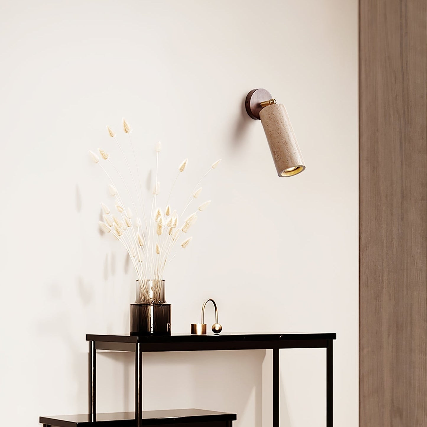 Erzorus Minimalist Travertine Wall Light