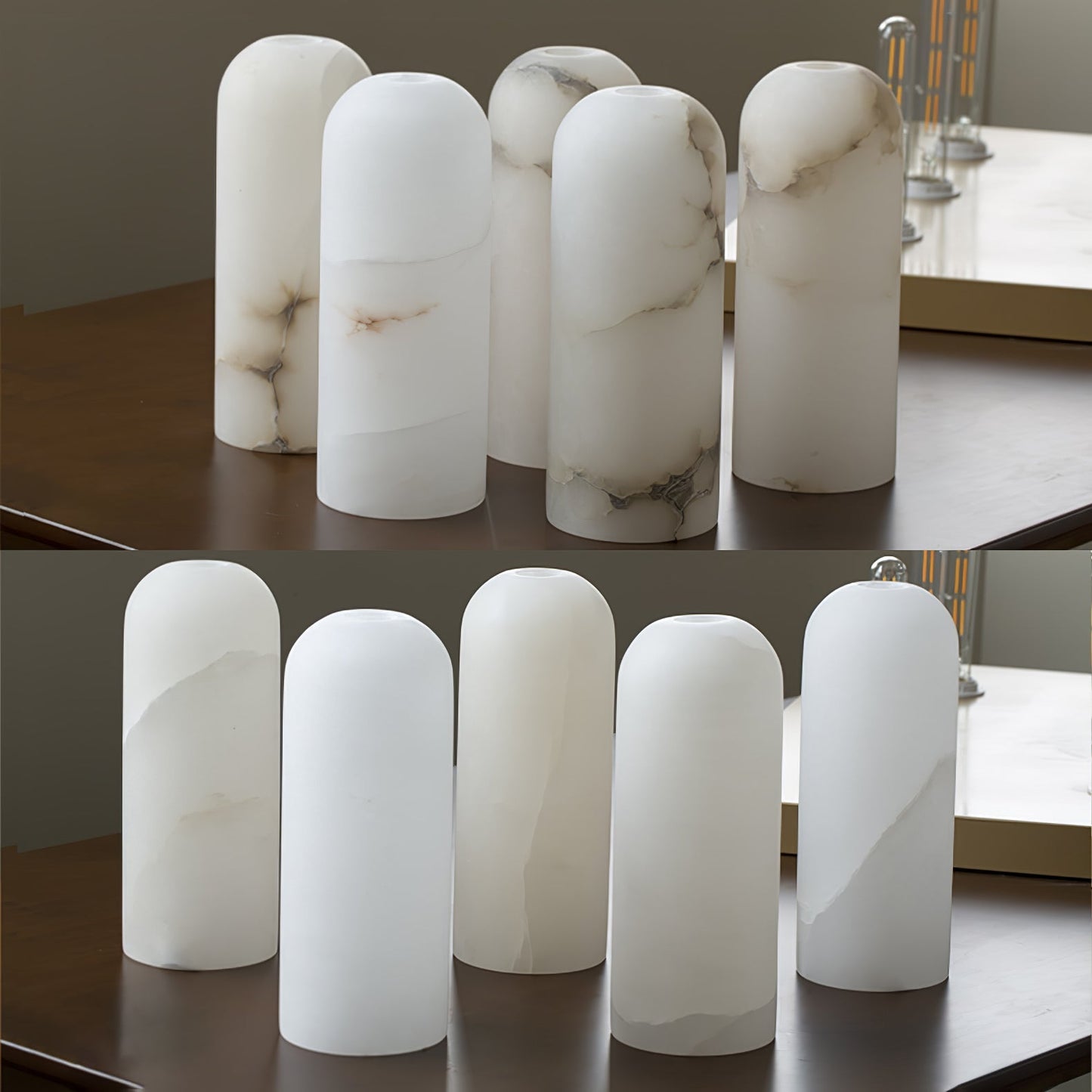 Vaelara Pendant Alabaster Wall Light