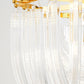 Aurora Chandelier Clear Curved Tiered