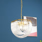 Aurora Chandelier Clear Curved Tiered