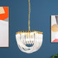 Aurora Chandelier Clear Curved Tiered