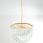 Aurora Chandelier Clear Curved Tiered
