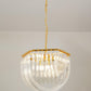 Aurora Chandelier Clear Curved Tiered